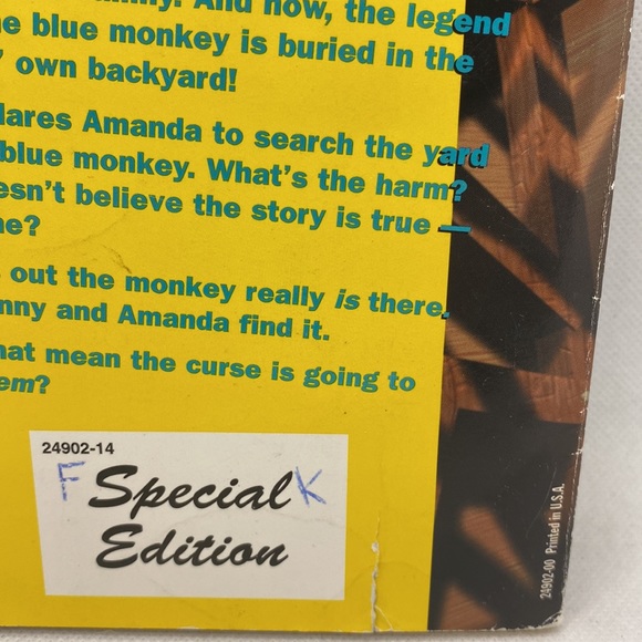 R.L. Stine’s Ghosts of Fear Street #29 The Tale of The Blue Monkey 1998 Horror - Picture 5 of 12